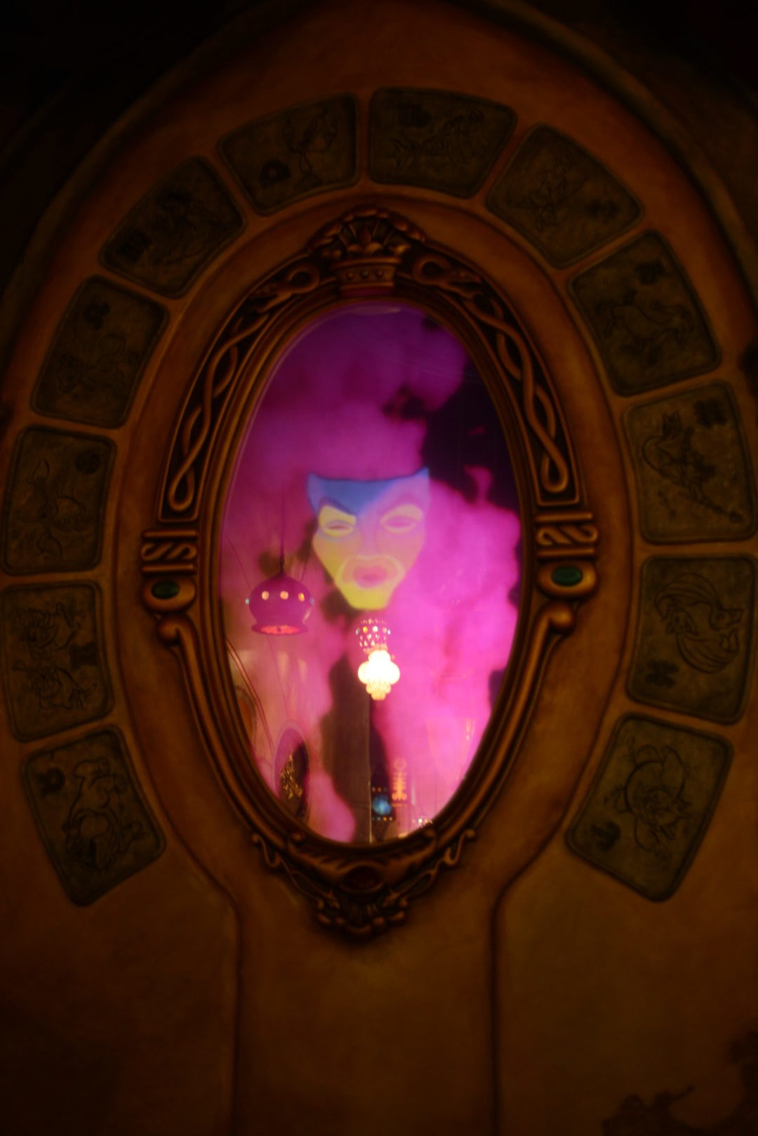 Magic Mirror in Sorcerer's Workshop in Animation Courtyard at Disneyland