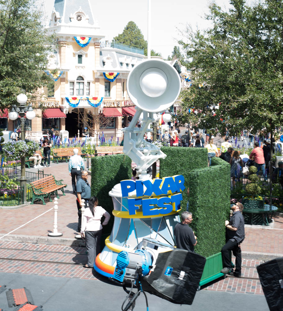 Luxo Lamp Float for the Pixar Play Parade at Pixar Fest in Disneyland