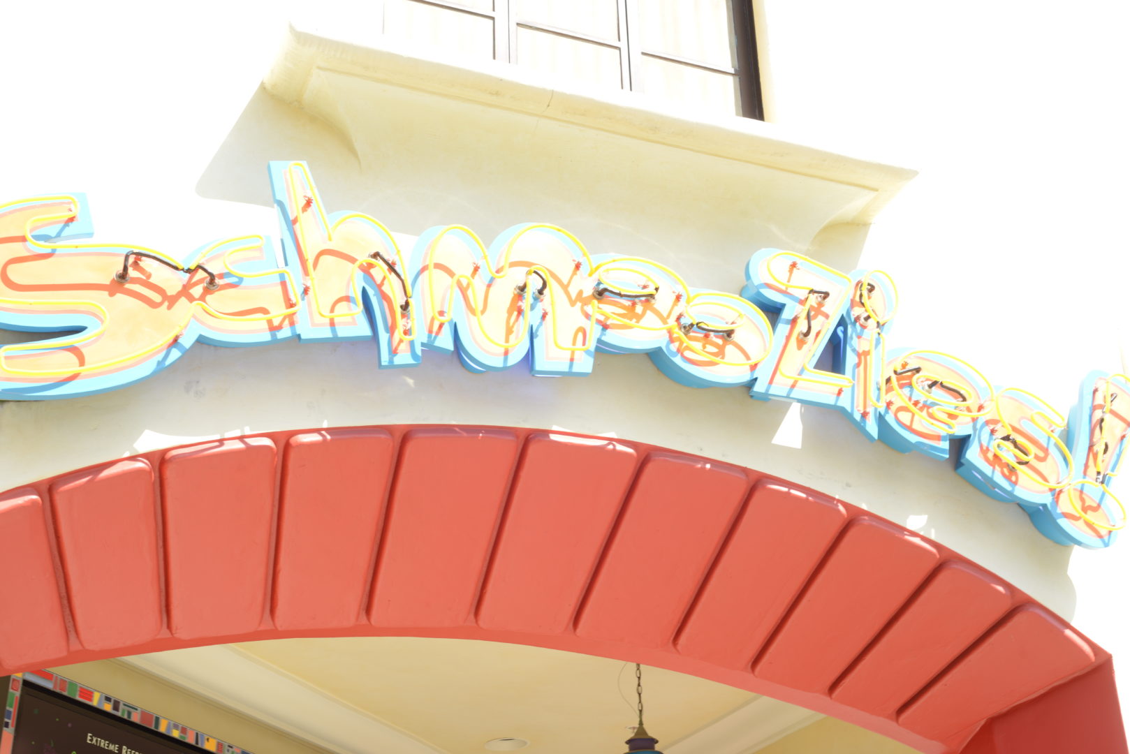 Schmoozie's Sign at Disneyland's California Adventure