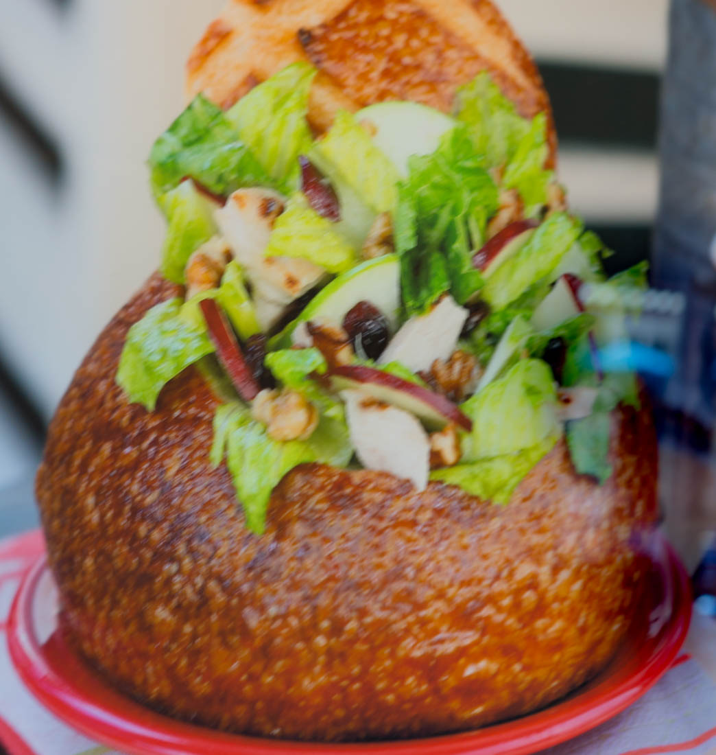Salad in a Bread Bowl at the Pacific Wharf Cafe at Disneyland's California Adventure
