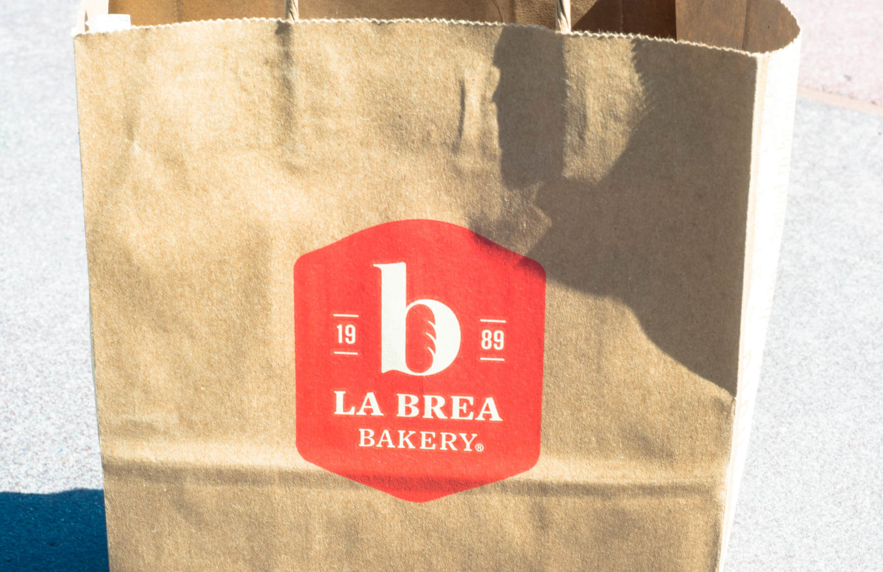 La Brea Bakery Take Out Bag at Downtown Disney | Where to Find Good Coffee at Disneyland