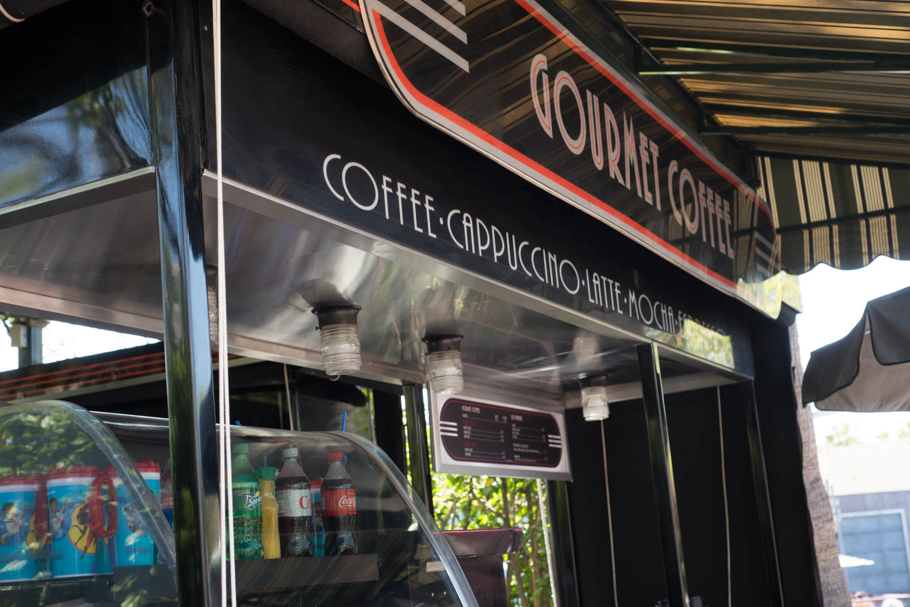 Gourmet Cappuccino Cart near Pixar Pier in California Adventure | Where to Find Good Coffee at Disneyland