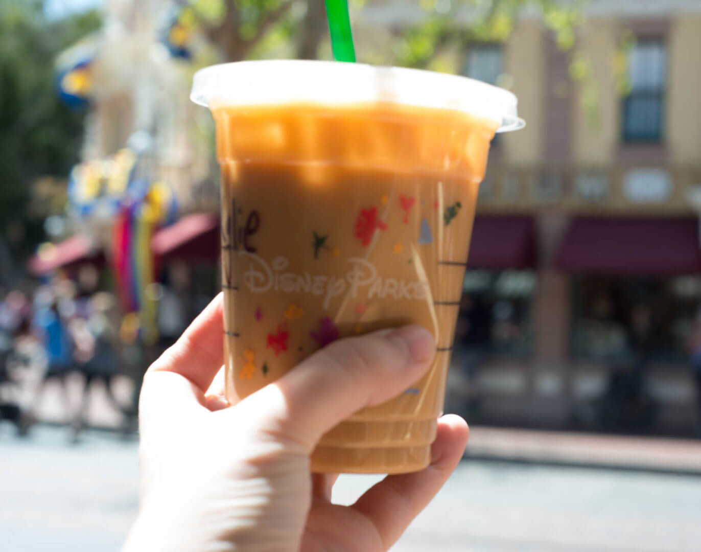 Starbucks Iced Coffee on Main Street at Disneyland | Where to Find Good Coffee at Disneyland