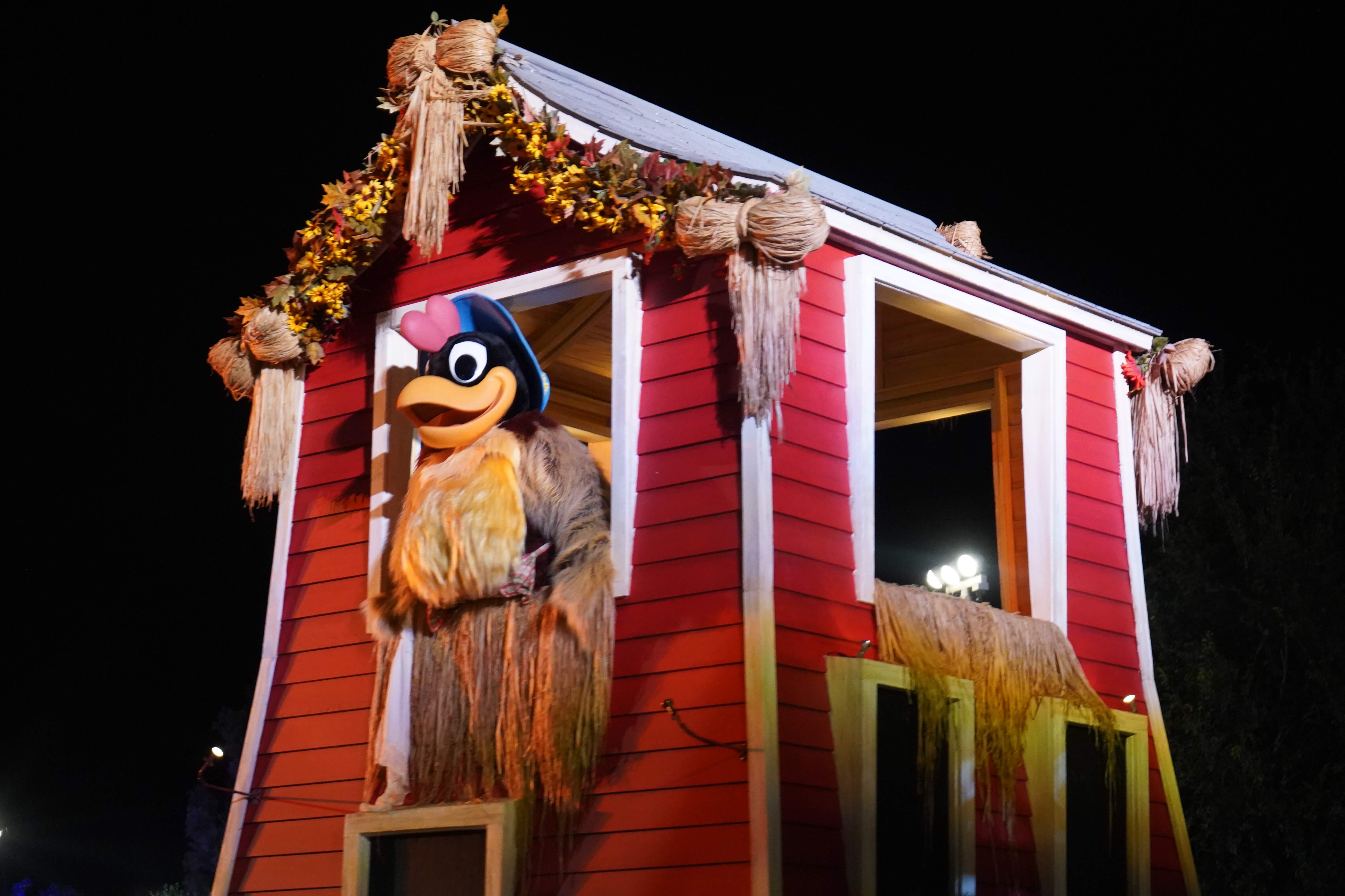 Chicken in a Barn - Boo to You Parade at Halloween in Disney World