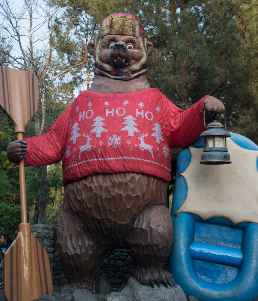 Christmas Sweater Decorated Grizzly Bear - River Run in California Adventure