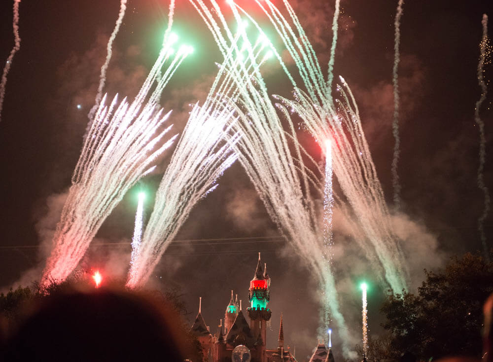Disneyland Christmas Believe in Holiday Magic Fireworks