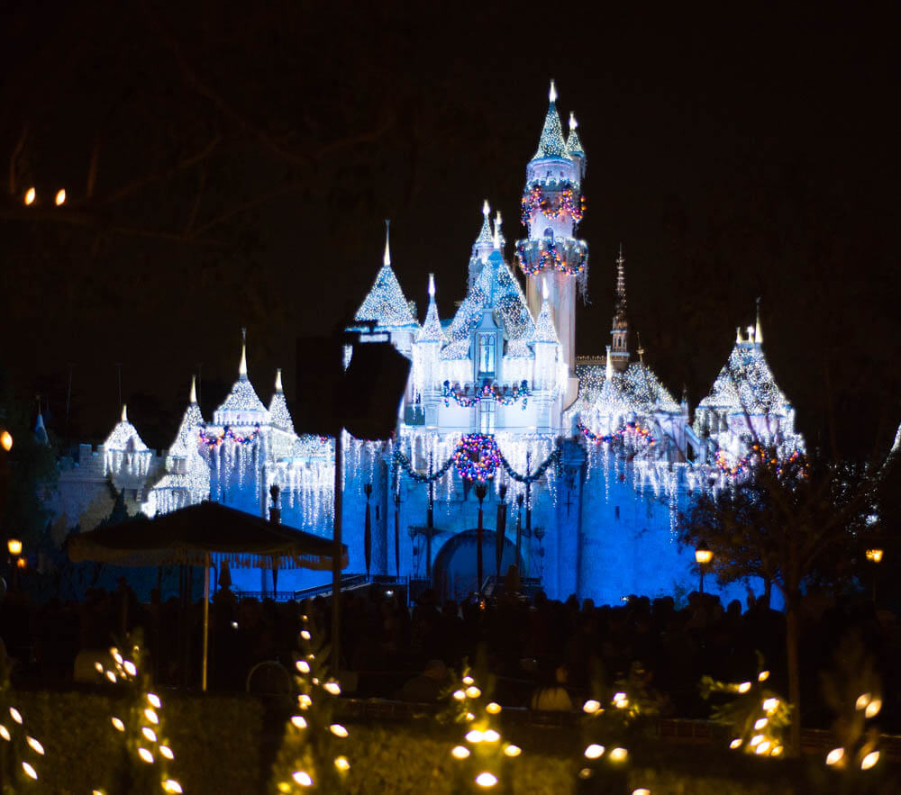 Icicles Christmas Sleeping Beauty Castle Disneyland