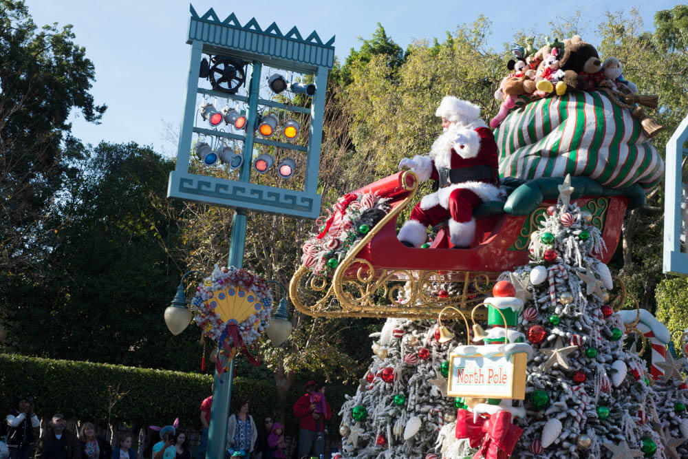 Santa Claus Christmas Fantasy Parade at Disneyland