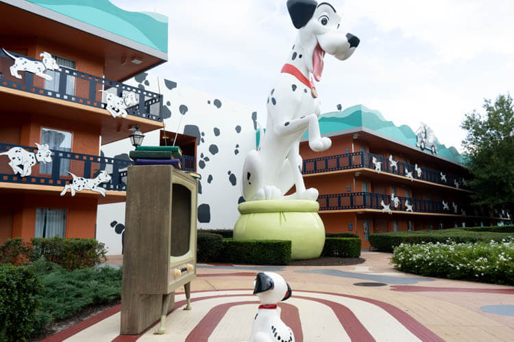 Disney World's All Star Movies Resort 101 Dalmatians Building
