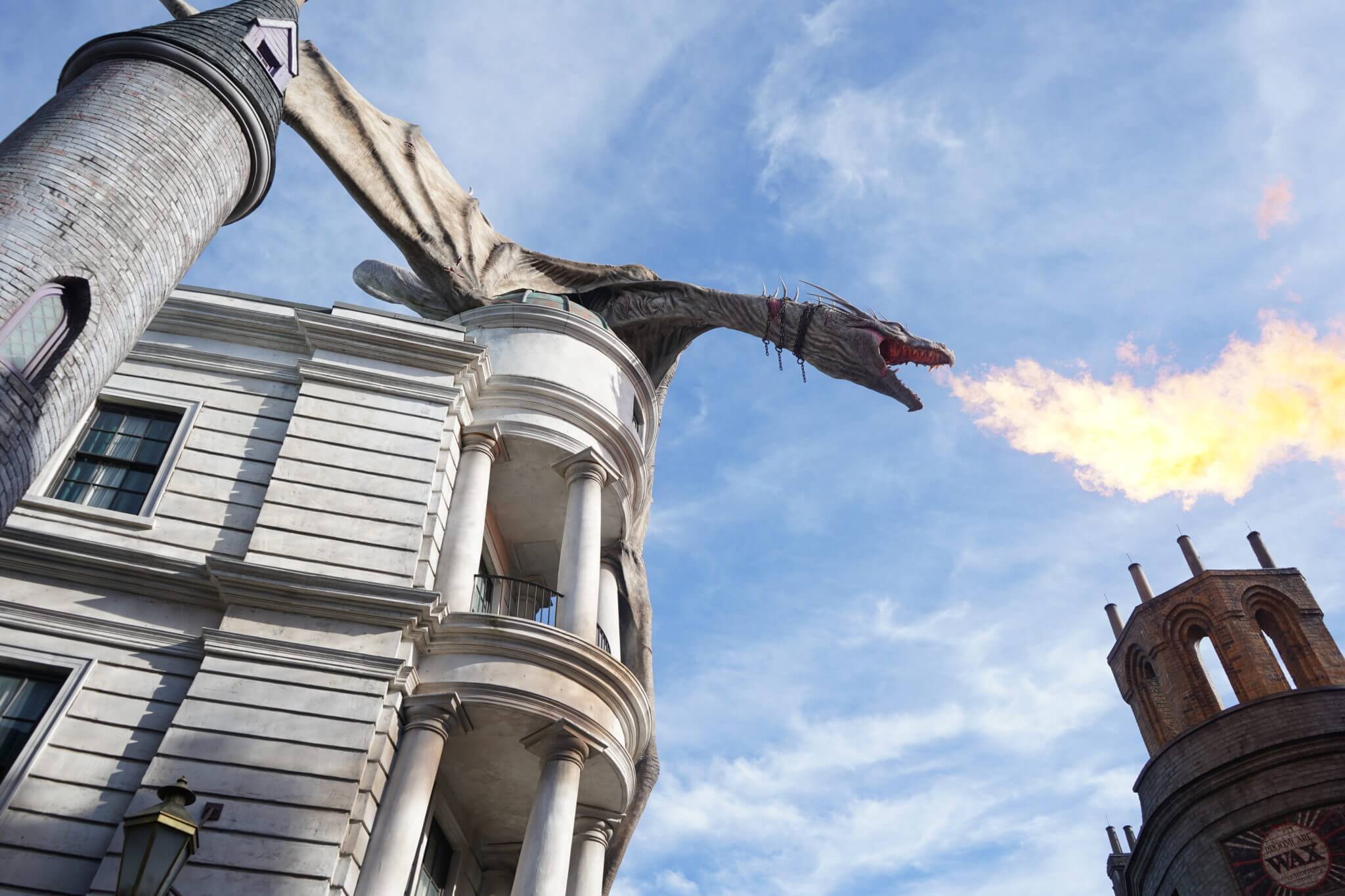 Fire Breathing Dragon Universal Studios Orlando Harry Potter Gringotts Bank
