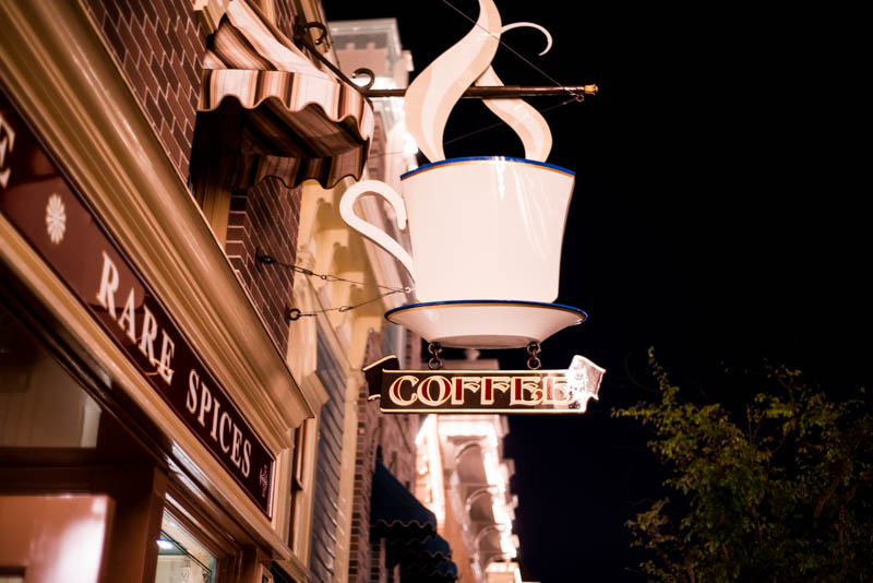 Coffee Sign Market House Starbucks Disneyland