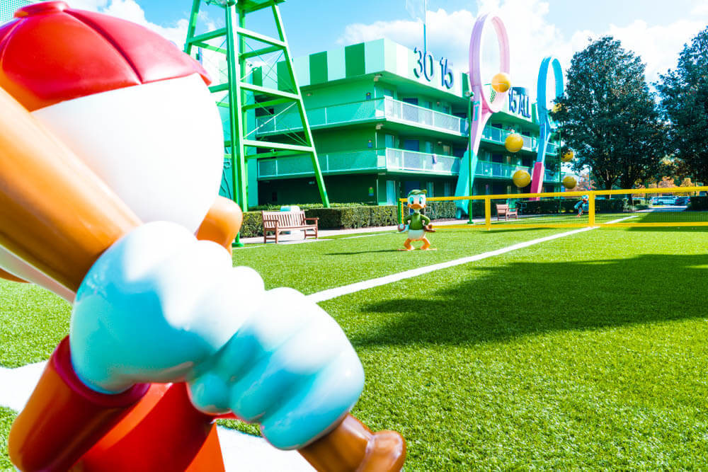 Disney World's All-Star Sports Resort Football Field Huey Dewey Louie