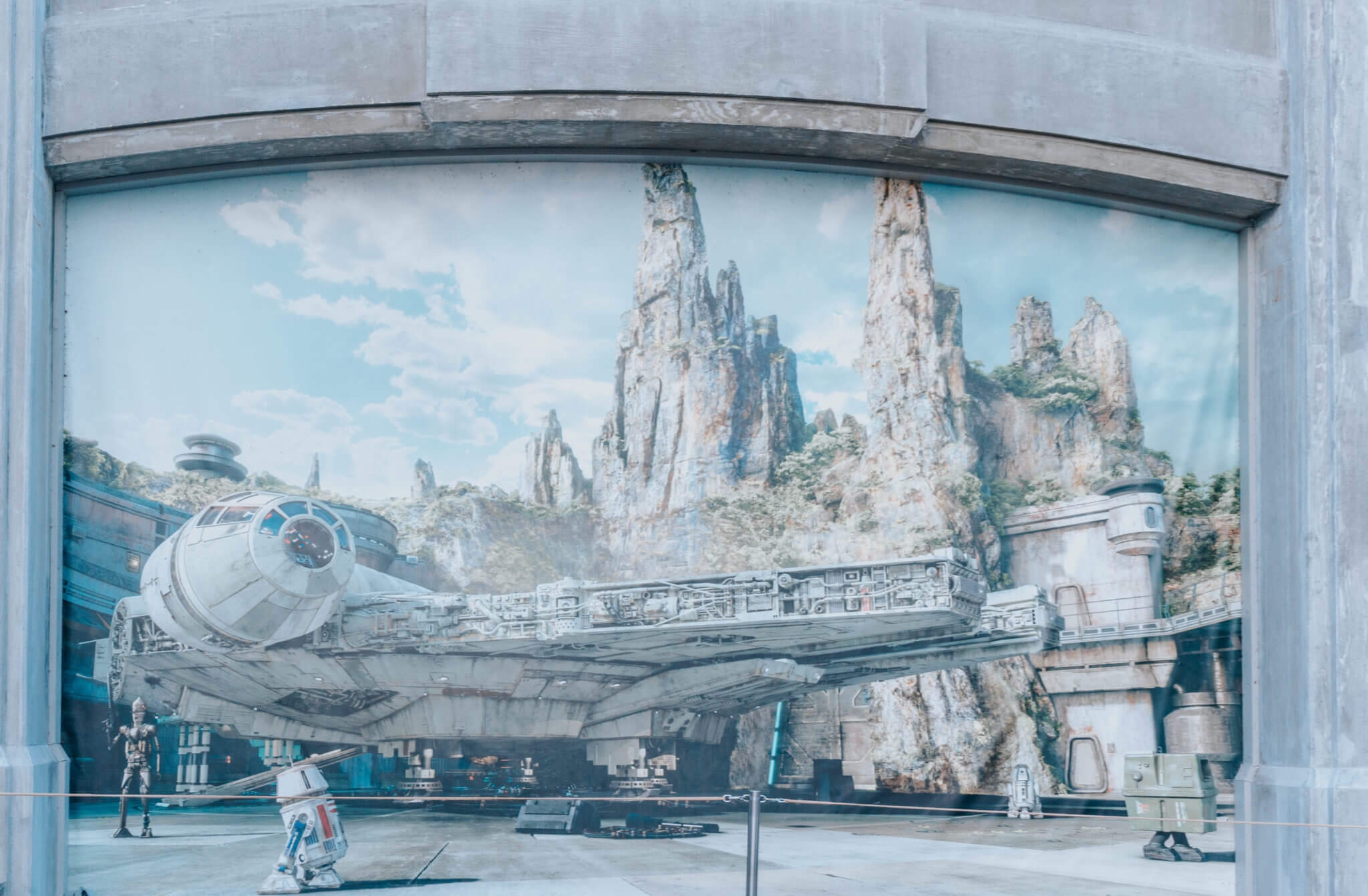 Entrance to Star Wars: Galaxy's Edge at Hollywood Studios