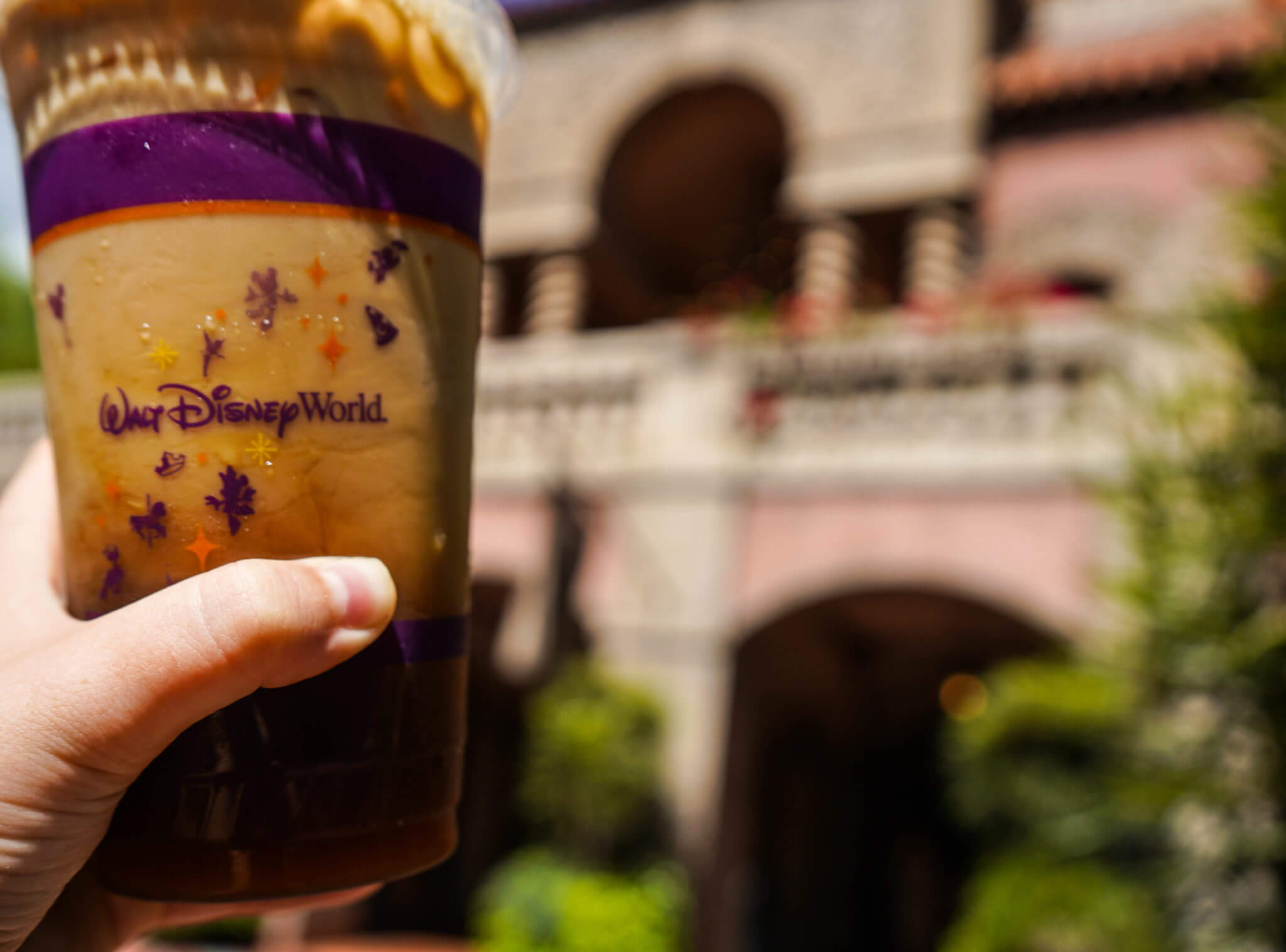 Iced Pumpkin Spice Latte from Joffrey's Coffee at Hollywood Studios in Disney World