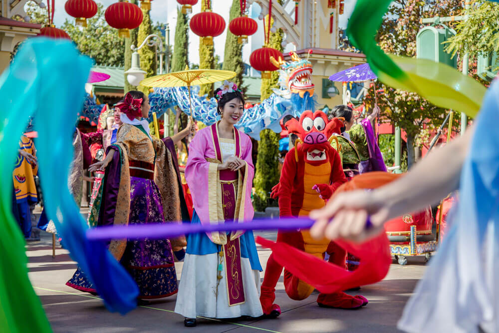 Mulan's Lunar New Year Procession Parade California Adventure