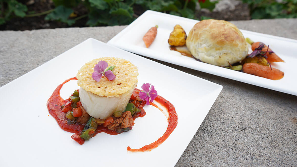 Scallop and Beef Wellington from Epcot's Flower and Garden Festival