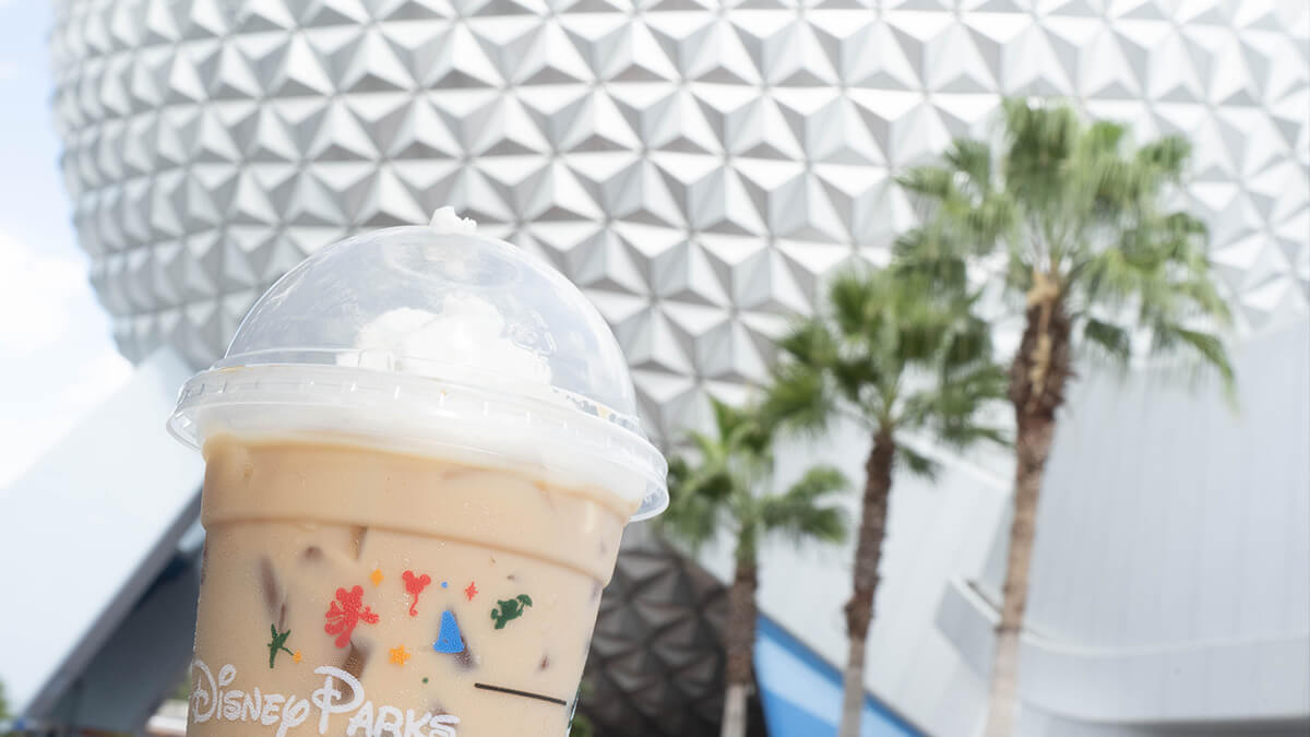 Iced Latte Starbucks at Epcot in Disney World