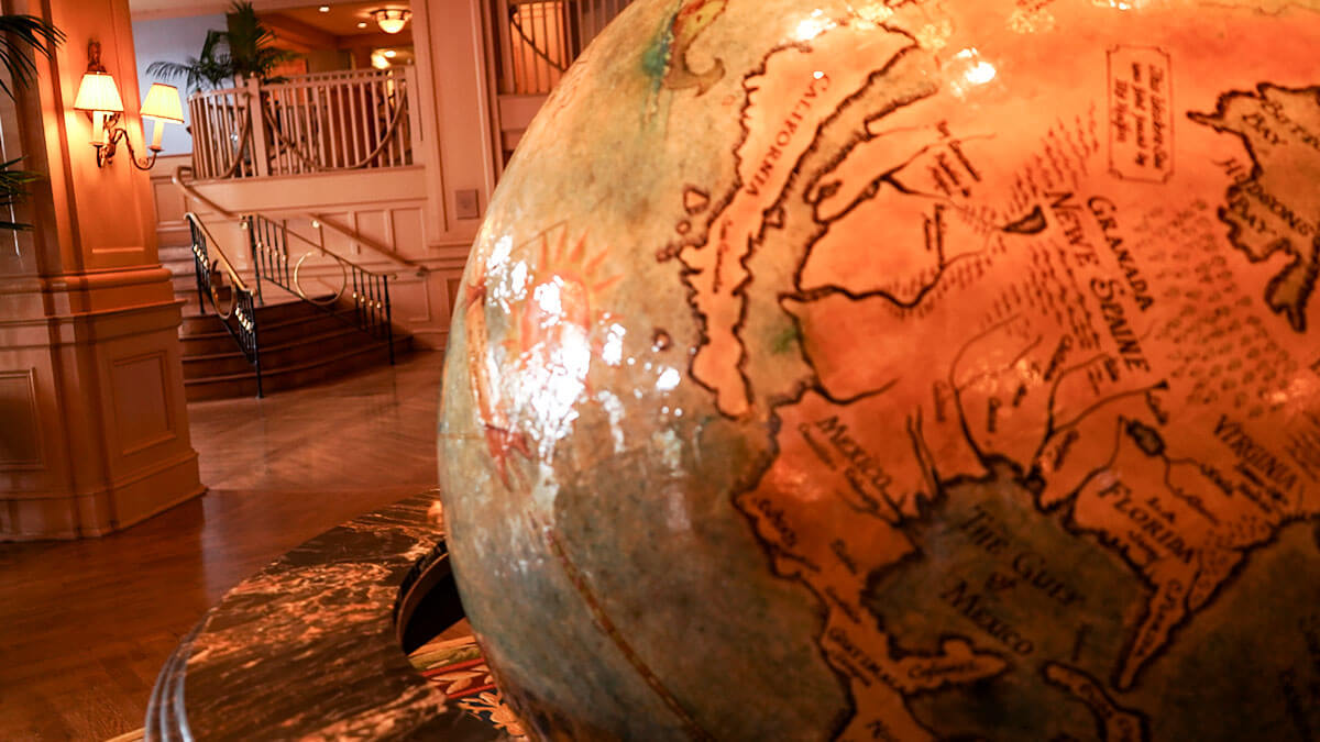 Disney's Yacht Club Lobby Globe